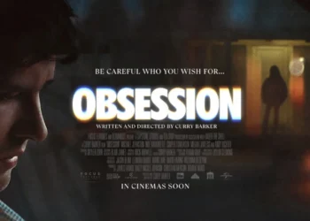 Gambar menunjukkan sebuah poster film OBSESSION karya Curry Barker.