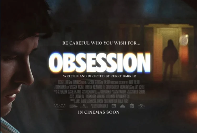Gambar menunjukkan sebuah poster film OBSESSION karya Curry Barker.