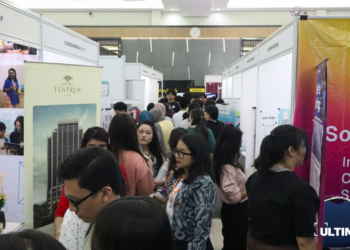 Suasana kegiatan Career Day Universitas Multimedia Nusantara (UMN) yang berlangsung pada Senin (12/05/26) di Function Hall, UMN. (ULTIMAGZ/Charlene Natalie)