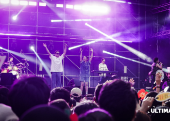 Rizky Febian dan Mahalini berkolaborasi saat penampilan Juicy Luicy di Pestapora Stage, Jiexpo Kemayoran pada Minggu (22/09/24). (ULTIMAGZ/Kezia Essie Awuy)