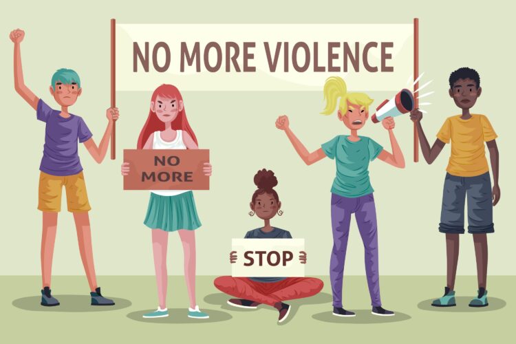 Ilustrasi kampanye untuk gerakan 16 HAKTP. (Freepik)