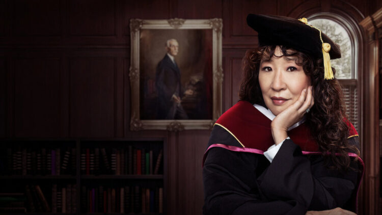 Ji-yoon (Sandra Oh) dalam poster serial Netflix, The Chair (Foto: netflix.com)