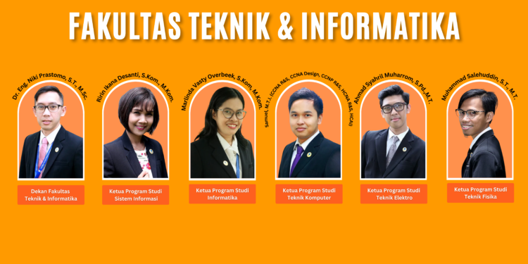 Pimpinan Fakultas Teknik & Informatika. (ULTIMAGZ/Cheryl Natalia)