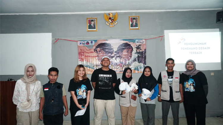Sesi pengunguman pemenang desain terbaik dalam program “Nyegah Bala Laut”. (Nyegah Bala Laut)