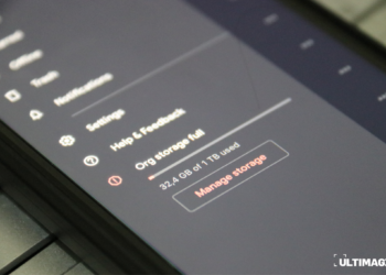 Salah satu status kapasitas akun Google Drive 1 TB milik mahasiswa Universitas Multimedia Nusantara yang mendapat peringatan telah mencapai batas maksimal. (ULTIMAGZ/Rafael Amory Joseph)