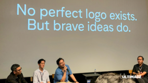 Kata-kata atau nasihat oleh Bram Patria Yoshugi pada ADGI Design Week 2025. (ULTIMAGZ/Muhammad Khairan A. Nugroho)