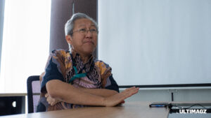 Rektor Universitas Multimedia Nusantara (UMN), Dr. Ir. Andrey Andoko, M.Sc. dalam wawancara bersama ULTIMAGZ pada Kamis (11/09/25). (ULTIMAGZ/Muara Ikhwan Faraaj)