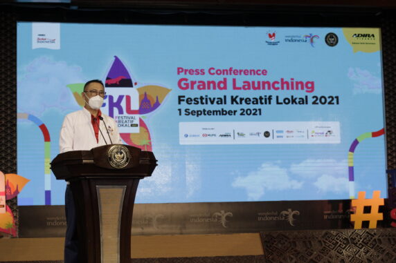 Hafidz Hadeli - Direktur Utama Adira Finance 1 Direktur Utama Adira Finance Hafidz Hadeli di Grand Launching Festival Kreatif Lokal pada Rabu (01/09/21). (Foto: Public Relation Adira Finance)