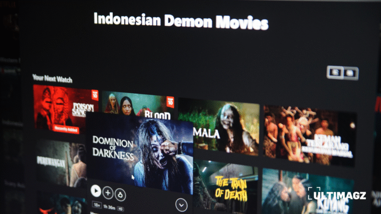 Ilustrasi berbagai film horor Indonesia di media streaming. (ULTIMAGZ/Gabri Perboire)