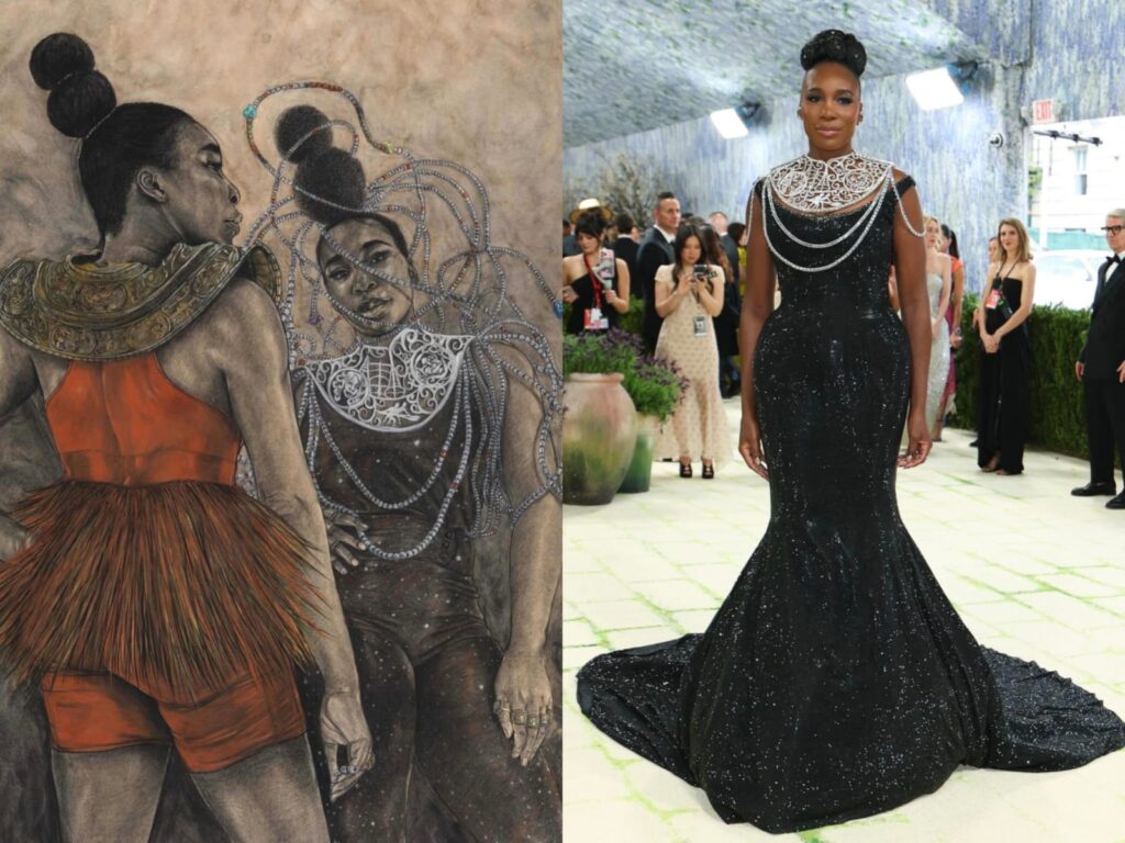Pakaian Venus Williams dalam Met Gala 2026 terinspirasi dari Karya Robert Pruitt. (Instagram/@venuswilliams)