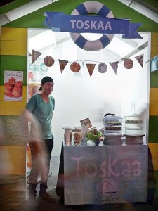 Stand Toskaa saat berada di Industrial Expo Foodievaganza