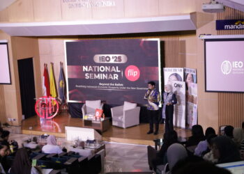 Indonesia Economic Outlook 2025 pada Senin (02/12/24) yang digelar di Auditorium R. Soeria Atmadja, Universitas Indonesia (UI). (IEO 2025)