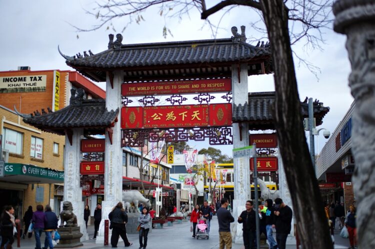 Gerbang Pai Lau yang merupakan monumen historis di Cabramatta, Australia. (globalgoodfood.com)