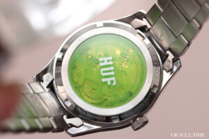 Tampilan Belakang Seiko 5 Sports x HUF II Limited Edition.(oracleoftime.com)
