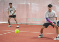 Peserta turnamen padel UNISMASH sedang mengikuti pertandingan yang diselenggarakan di Redwood Padel Club, BSD City, Kabupaten Tangerang, Banten, Sabtu (16/05/2026). (ULTIMAGZ/Gabri Perboire)