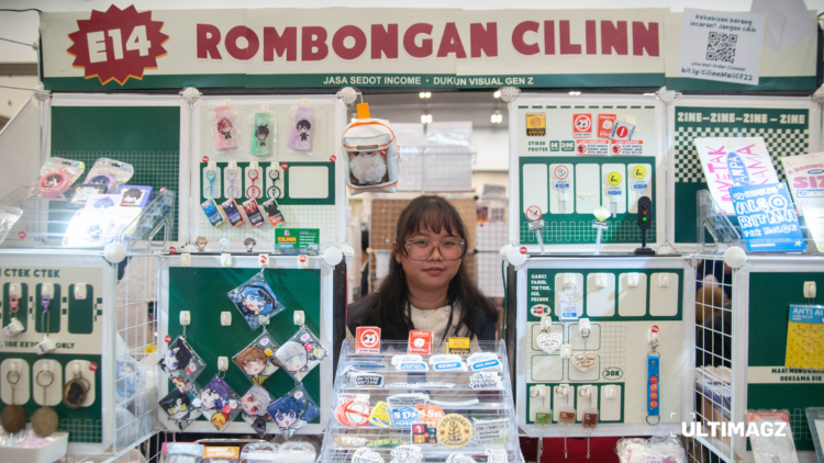 Salah satu stan yang meramaikan Comic Frontier 22 di ICE BSD City, Kabupaten Tangerang, Banten. (ULTIMAGZ/Gabri Perboire)