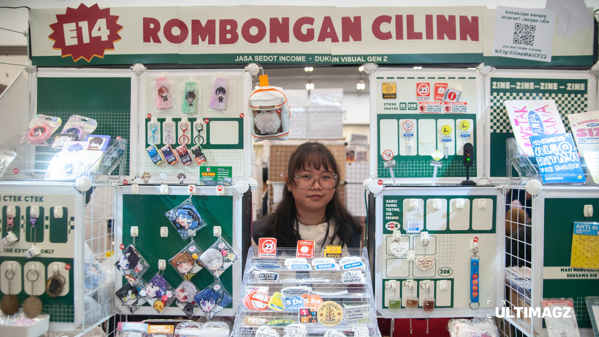 Salah satu stan yang meramaikan Comic Frontier 22 di ICE BSD City, Kabupaten Tangerang, Banten. (ULTIMAGZ/Gabri Perboire)