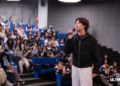 Sadam Permana sebagai narasumber dalam acara seminar ISFEST 2026 yang berlangsung di Lecture Theater UMN, Senin (05/10/26). (ULTIMAGZ/Muara Ikhwan)