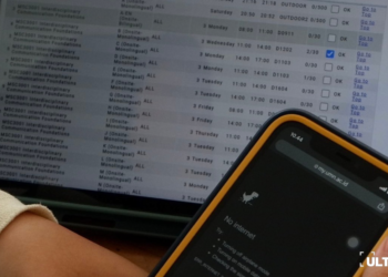 Ilustrasi kendala pada website MyUMN saat mahasiswa melakukan pengisian Kartu Rencana Studi (KRS) (ULTIMAGZ/ Andita Chayara).