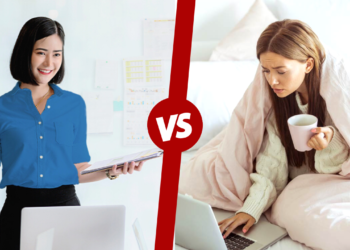 Ilustrasi Mahasiswa Kupu-Kupu dan Mahasiswa Kura-kura