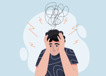 Illustrasi seseorang yang mengidap skizofrenia (buzzrx.com)