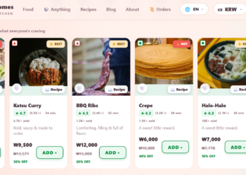 Tampilan salah satu situs pesan makanan. (foodnevercomes.com)
