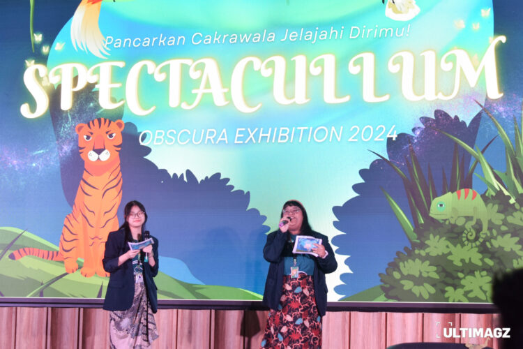 Acara Malam Puncak Obscura Exhibition 2024 diselenggarakan di Function Hall UMN pada Jumat (6/9/2024). (ULTIMAGZ/Ancilla Maura)
