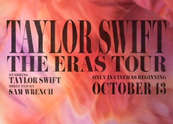 Foto tangkapan layar poster film “The Eras Tour”. (tstheerastourfilm.com)