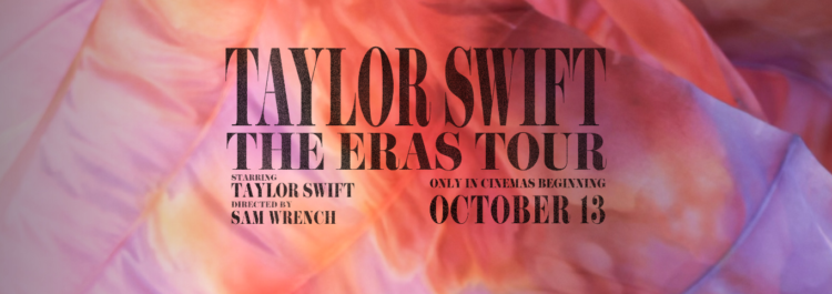 Foto tangkapan layar poster film “The Eras Tour”. (tstheerastourfilm.com)