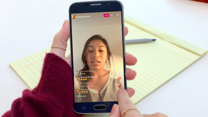 instagram live video