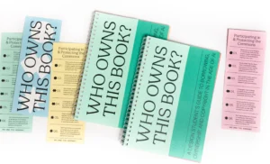 Sampul buku Who Owns This Book? (itsnicethat.com)