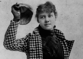 Potret Nellie Bly saat melakukan perjalanan 72 hari, 1889-1990. (nashuproar.org)