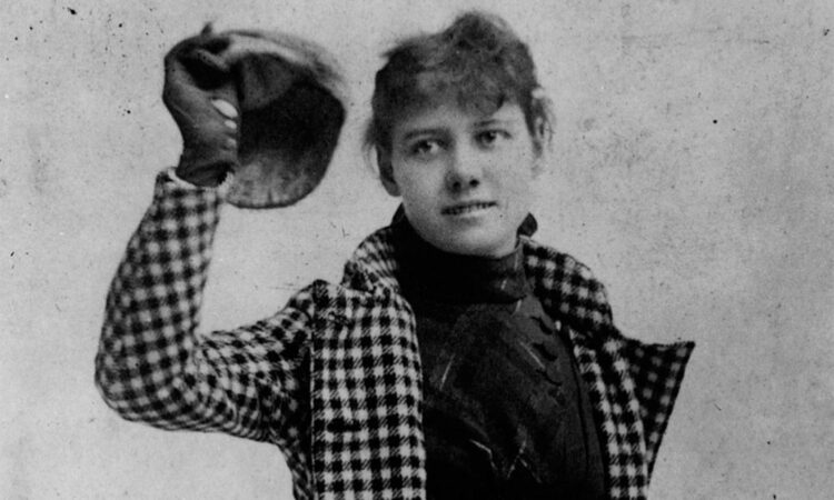 Potret Nellie Bly saat melakukan perjalanan 72 hari, 1889-1990. (nashuproar.org)