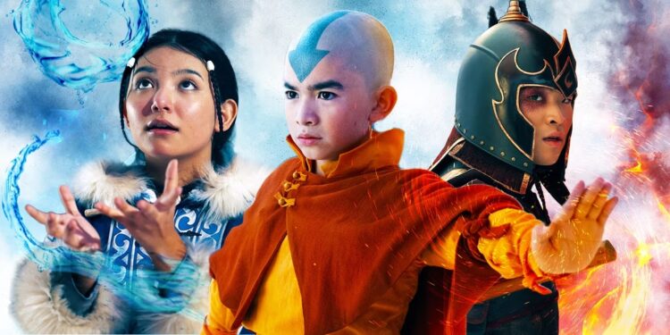 Karakter Katara, Aang, dan Zuko dalam serial “Avatar: The Last Airbender”. (Foto: collider.com)