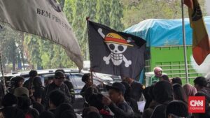 Ilustrasi bendera One Piece (cnnindonesia.com/Ilham)