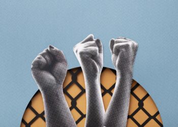 Ilustrasi protes terhadap pemberangusan serikat pekerja (union busting) di industri media. (freepik.com)