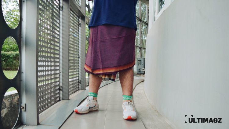 Ilustrasi seorang pria berfesyen menggunakan rok sebagai bentuk ekspresi diri. (ULTIMAGZ/Bryant Alexander)