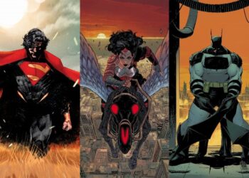 Superman, Wonder Woman, dan Batman dalam Absolute Universe. (gizmodo.com)