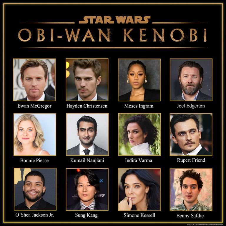 Daftar pemain untuk serial “Obi-Wan Kenobi”. (Foto: Lucasfilm)
