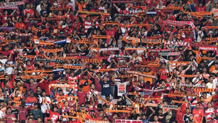 Ilustrasi penonton pertandingan Persija. (Foto: inews.id)