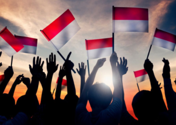 Ilustrasi anak muda merayakan kemerdekaan Indonesia. (Foto: pikiran-rakyat.com)