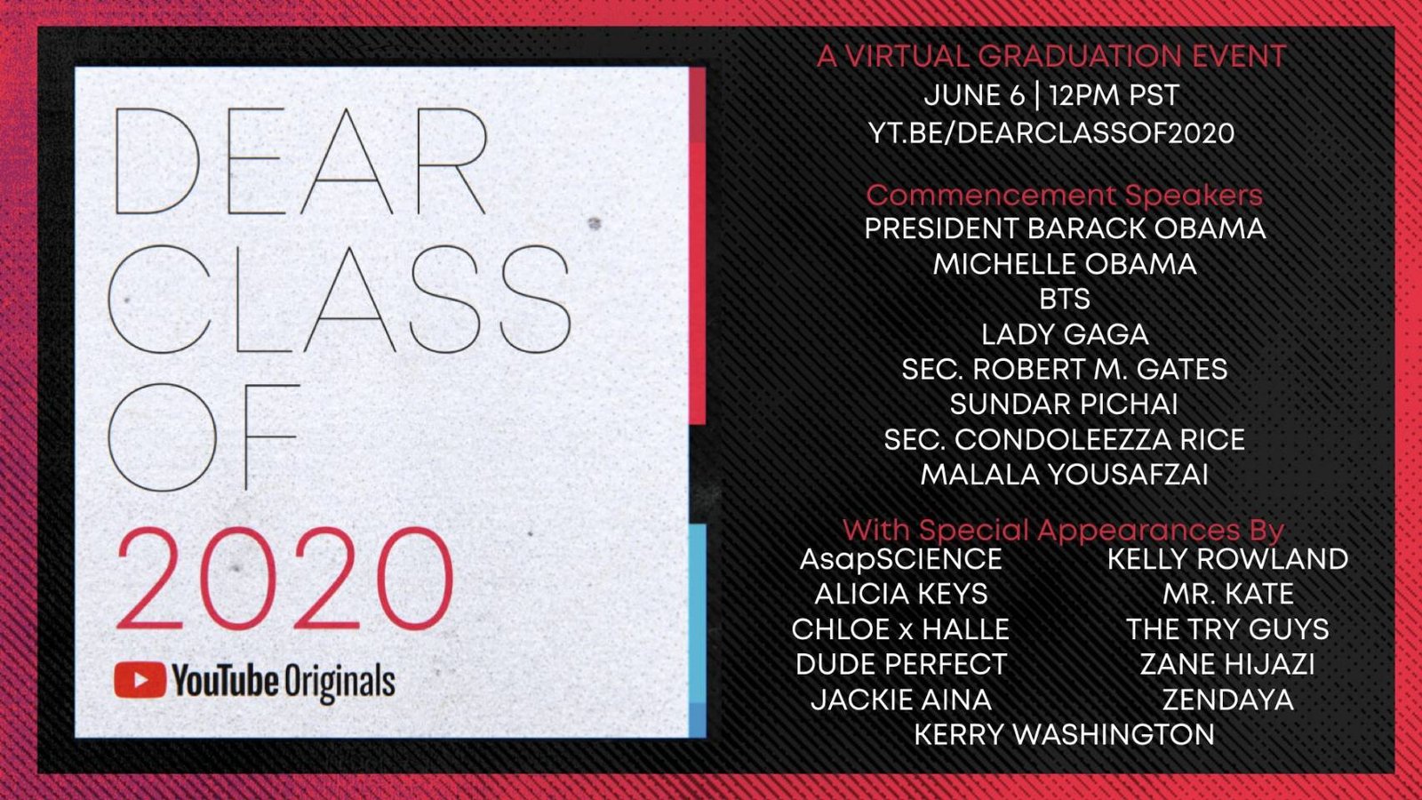 Poster Dear Class of 2020 dimeriahkan oleh berbagai tokoh. (Ultimagz)