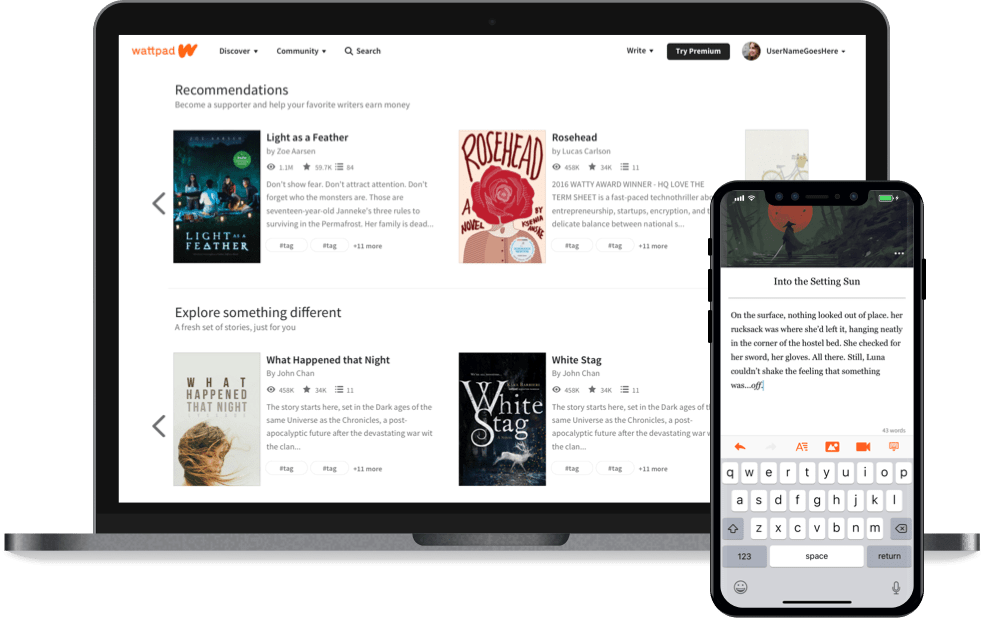 Wattpad.